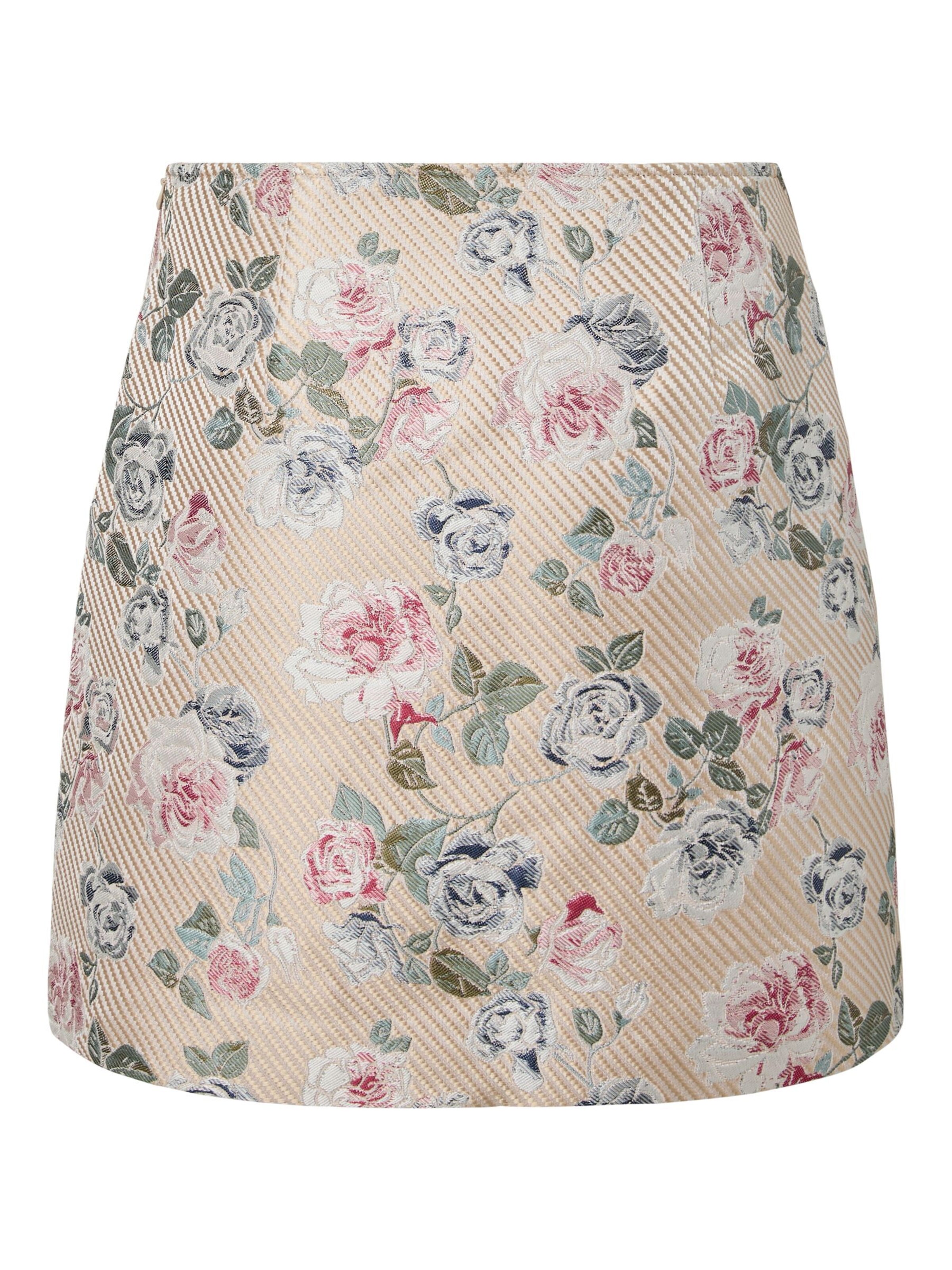 YAS - Falda 'MABEL' en beige