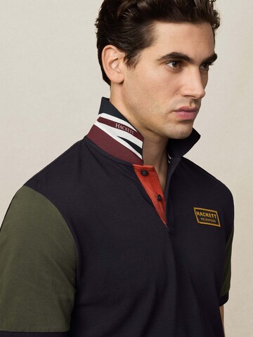 Hackett London Poloshirt 'HERITAGE RALLY MULTI' in Schwarz
