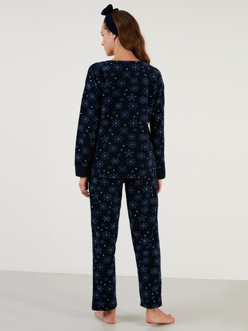 LELA Pyjama 'Lela' in Blauw