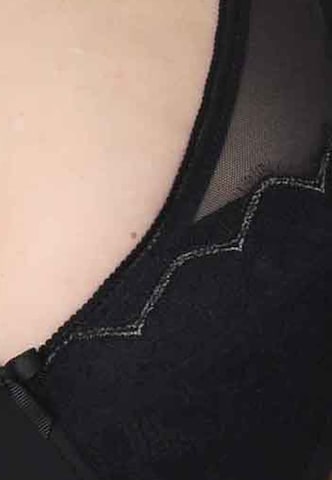 sassa BH 'EYELASH LACE' in Zwart