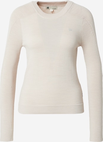 G-STAR - Jersey en beige: frente