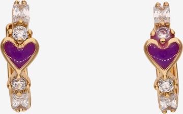 Boucles d'oreilles faina en or : devant