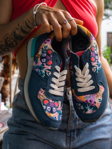 inkkas Sneaker low 'Joey - Vegan Premium Sneaker | Nachhaltig & Handgefertigt' in Mischfarben