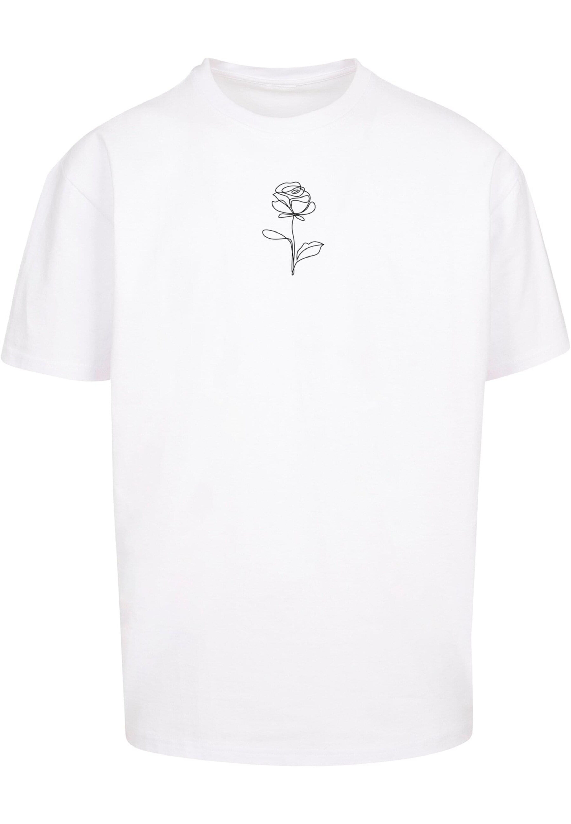 Merchcode Shirt 'Rose' in White: front