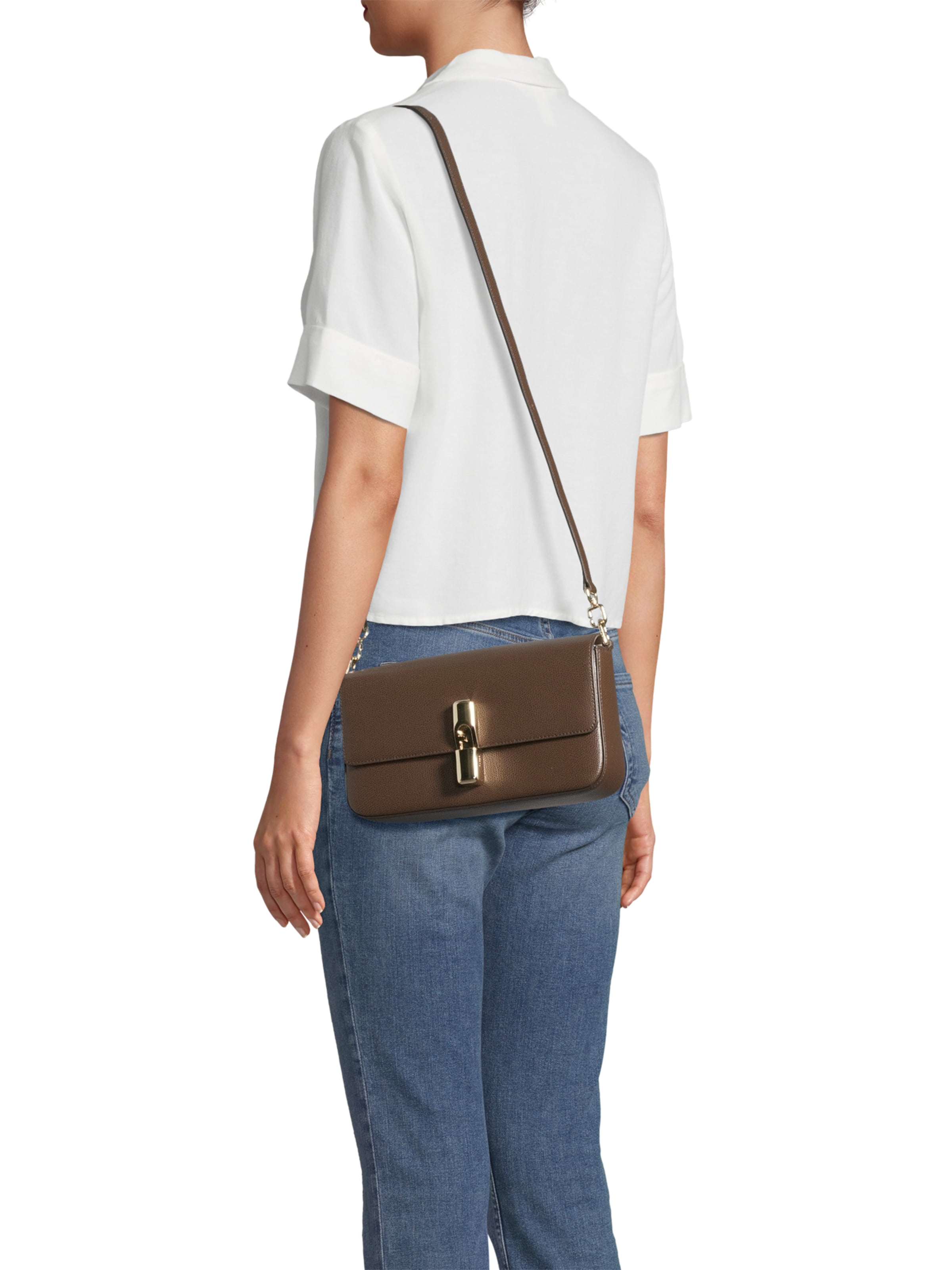 FURLA Сумка через плечо 'Iride' в Коричневый: спереди