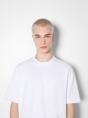 T-Shirt Bershka en blanc