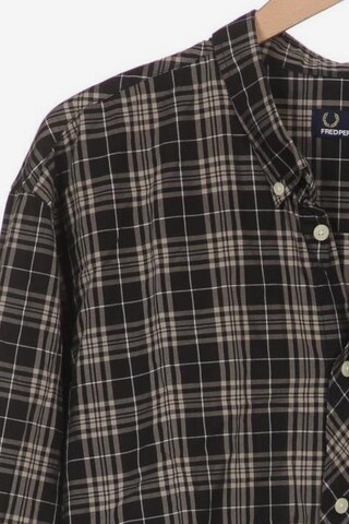 Fred Perry Button Up Shirt in XXL in Black