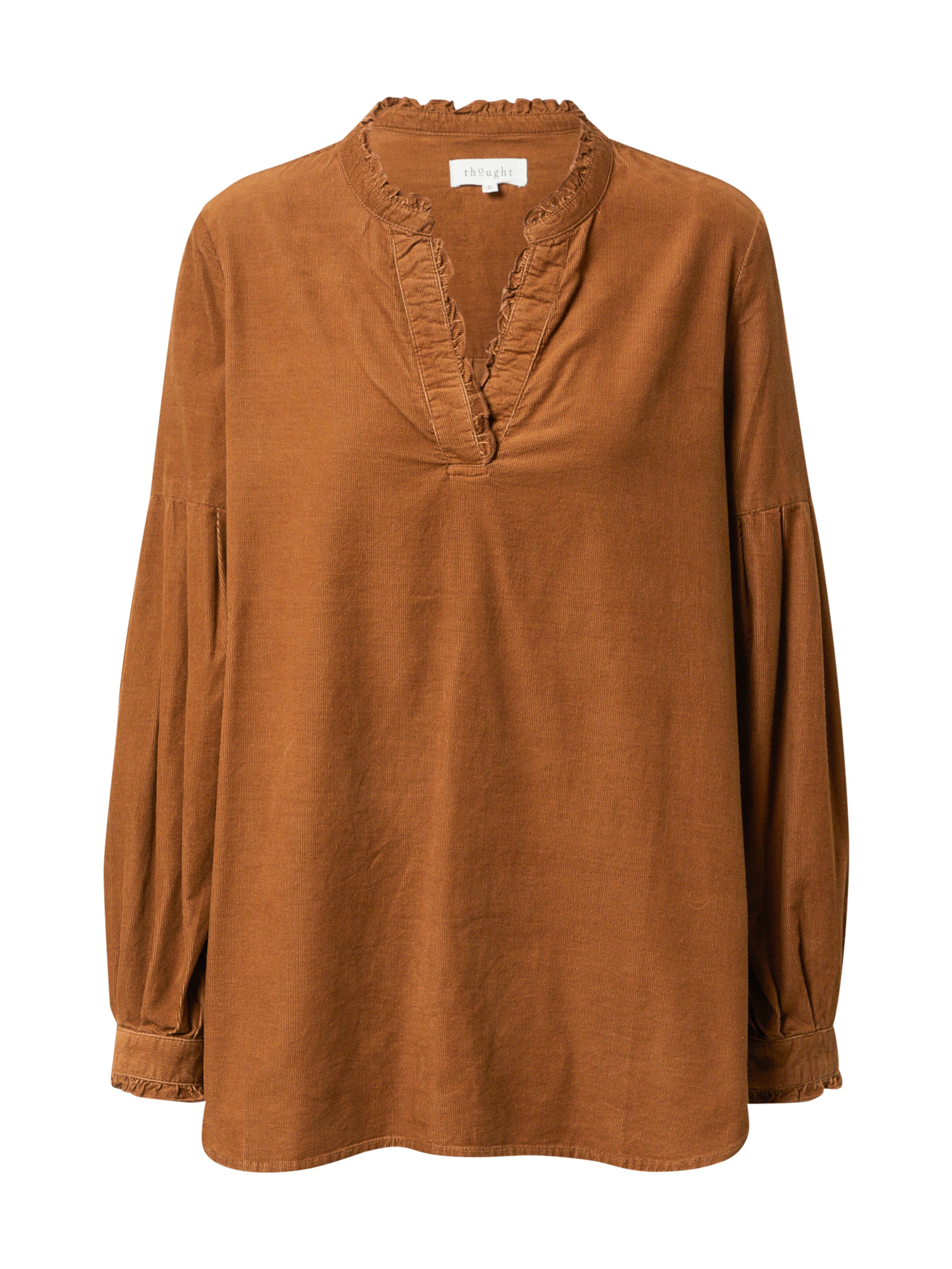 Donna Taglie comode Thought Camicia da donna in Caramello Donna Taglie comode Thought Camicia da donna in Caramello