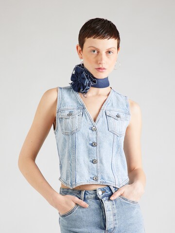 Abercrombie & Fitch Vest in Blue: front