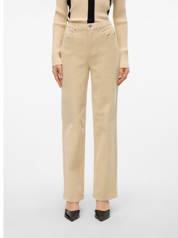 Wide Leg Pantalon 'VMTESSA' VERO MODA en beige : devant