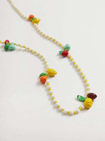 MANGO Necklace 'Bambi' in Yellow