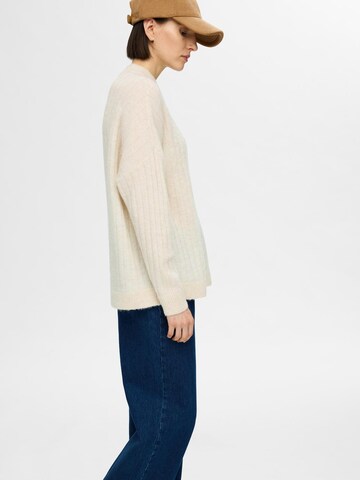 Pull-over 'MALINE' SELECTED FEMME en beige