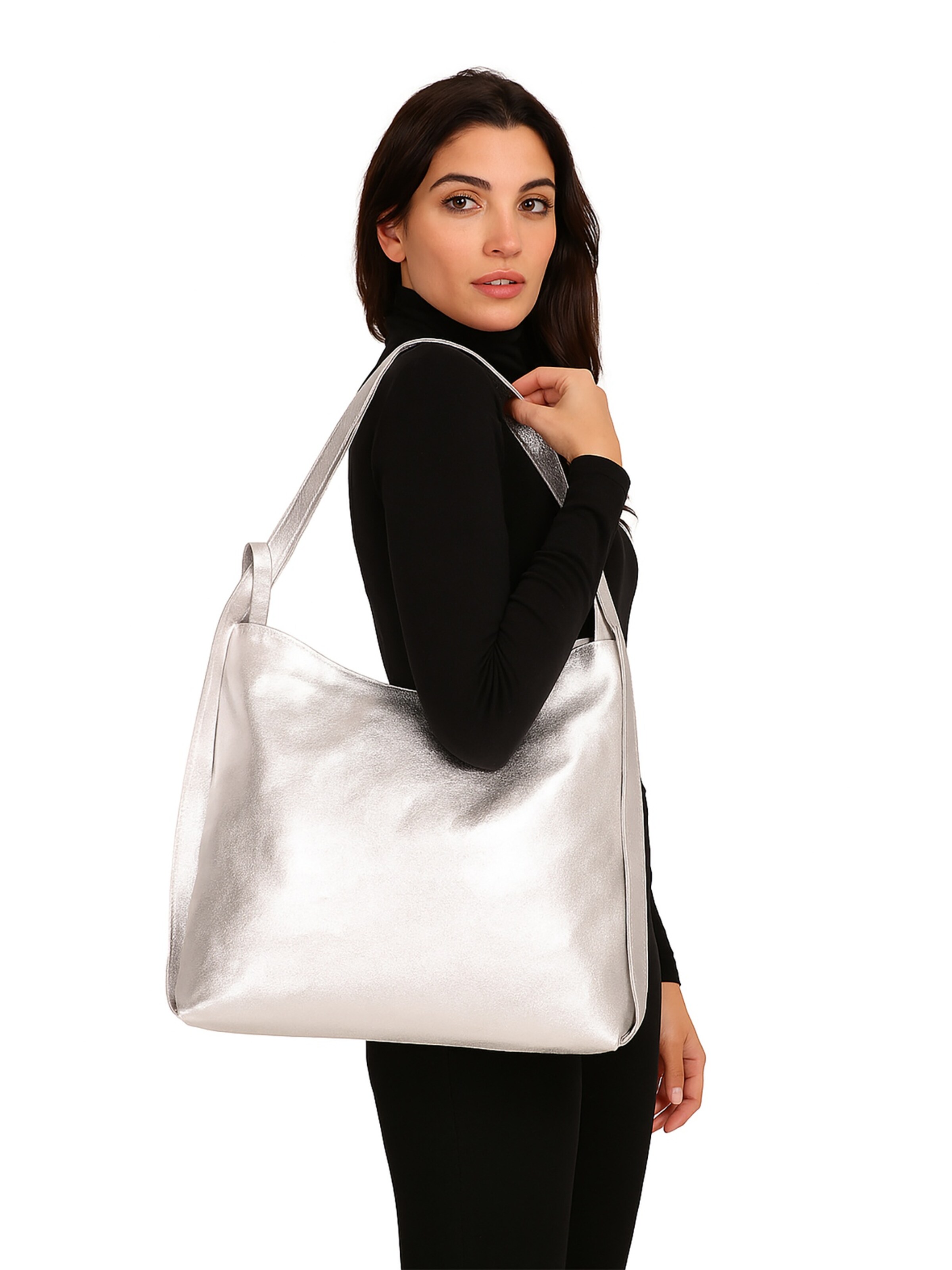 Gave Lux Backpack in Silver: front