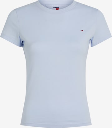 Tommy Jeans Тениска в синьо: отпред