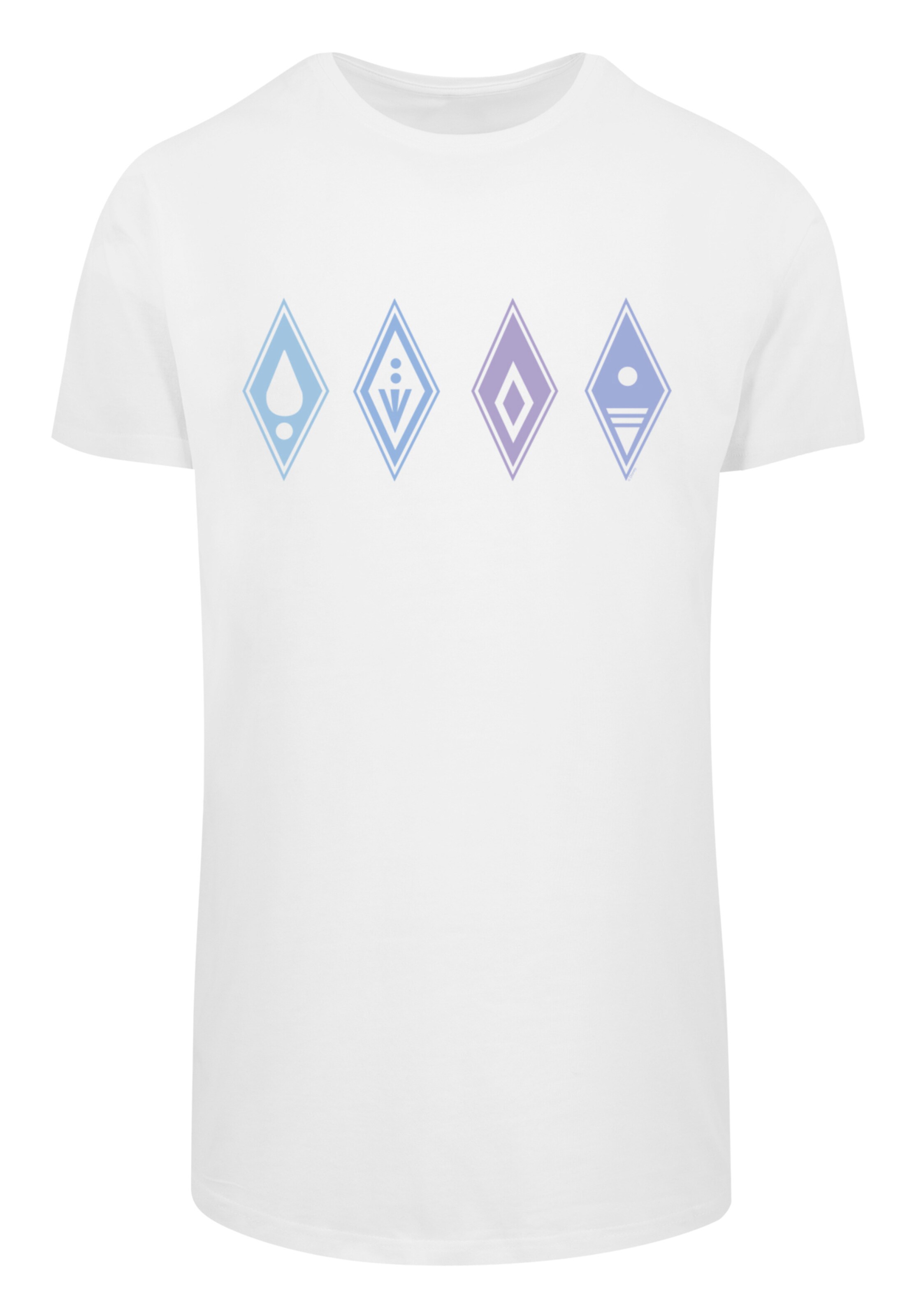 F4NT4STIC Shirt 'Disney Frozen 2' in Wit: voorkant