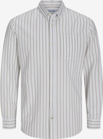 JACK & JONES Skjorte 'OXFORD' i beige: forside