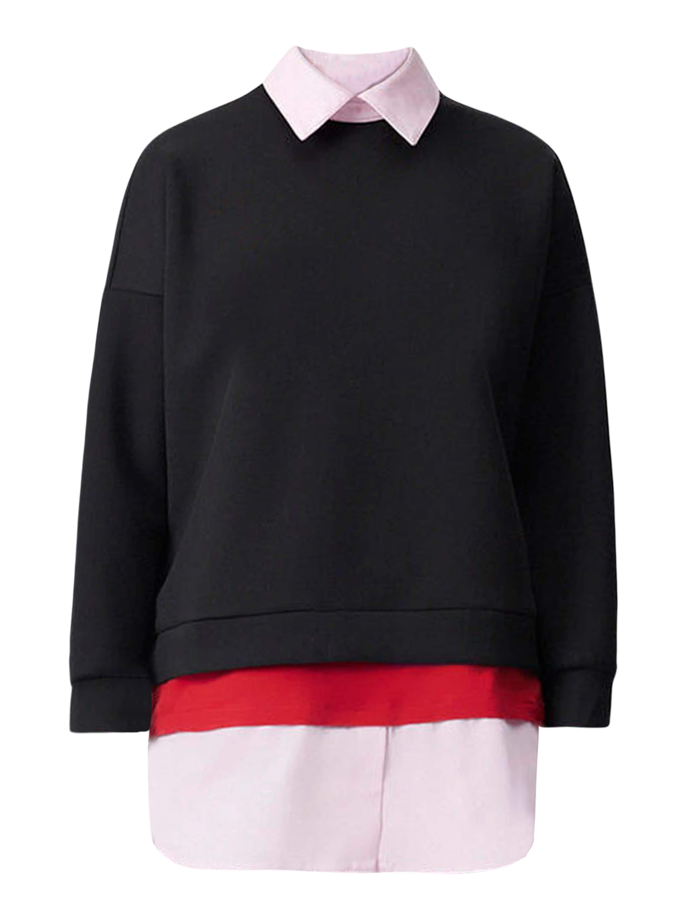 Touche Prive Sweatshirt in rot / schwarz / weiß, Produktansicht