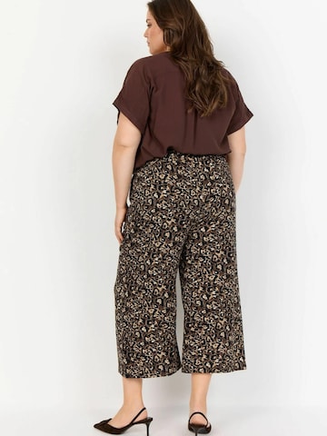 Wasabi Concept Wide leg Broek 'Melina' in Bruin