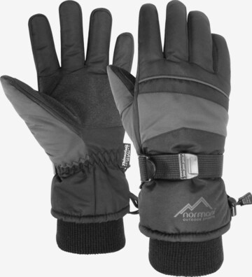 normani Full Finger Gloves 'Snowguard ProTect II' in Grey: front