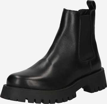 PS Poelman Chelsea Boots in Schwarz: predná strana