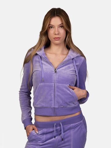 Juicy Couture Zip-Up Hoodie 'Robertson' in Purple: front