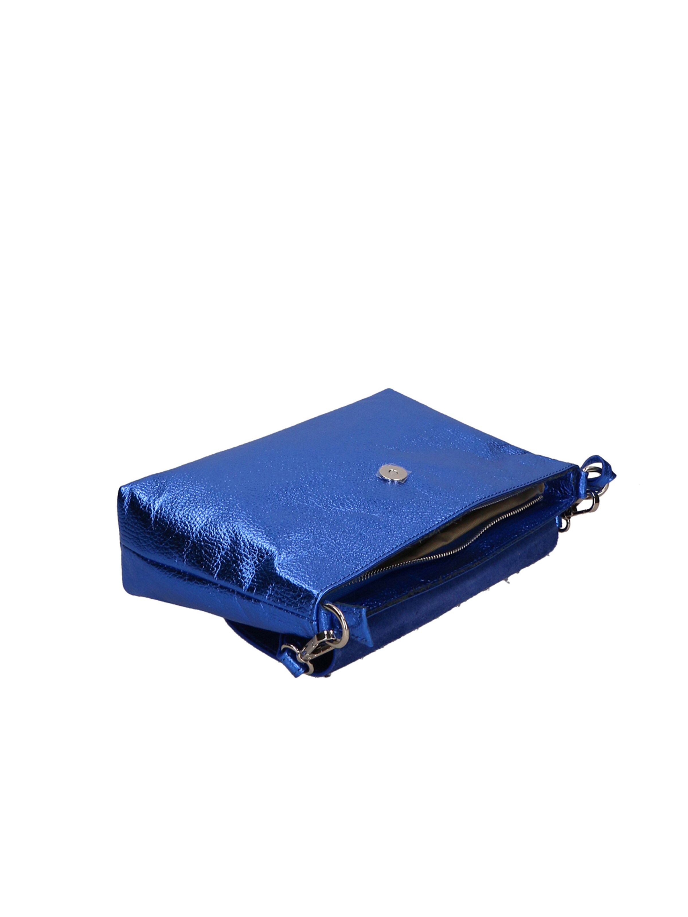 Pochette 'Pochette Donna Pelle Dollaro Laminato con Tracolla Rimovibile - Made in Italy' di Gave Lux in blu