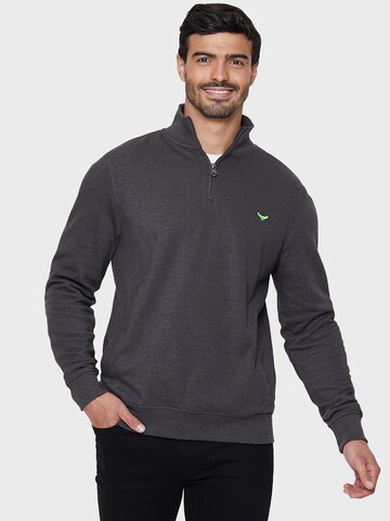 Threadbare Sweatshirt 'Patrick' in Grijs: voorkant