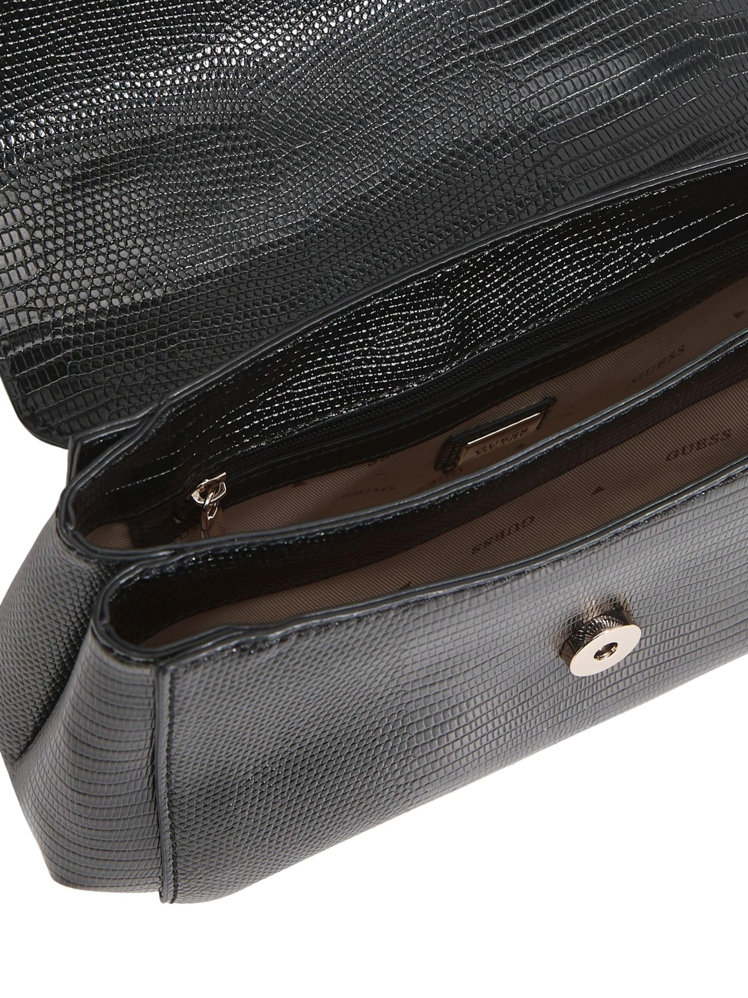 Sac à bandoulière 'Guess Sac Bandoulière Melinda Triple Comp Black' GUESS en noir