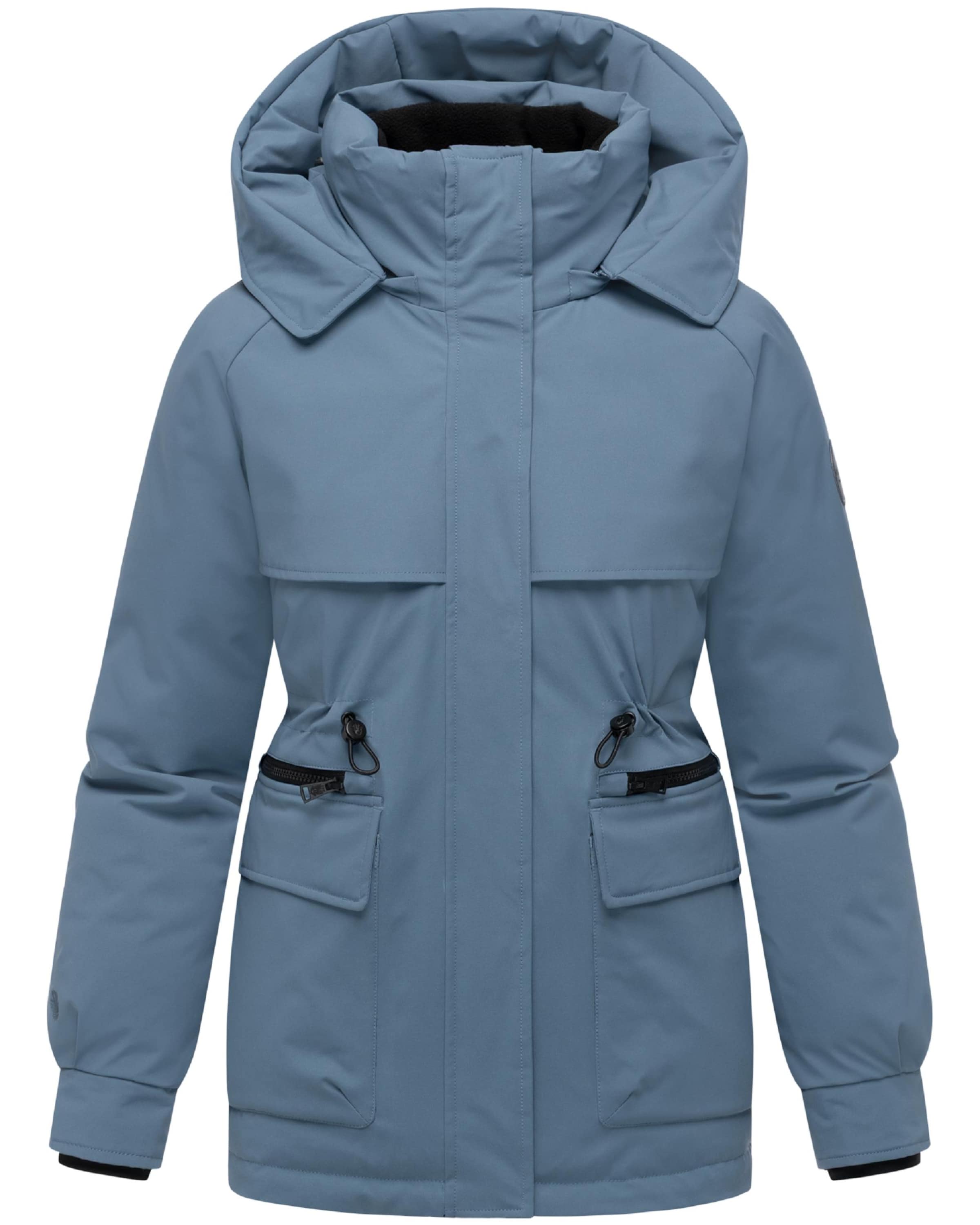 MARIKOO Χειμερινό παλτό 'Shigaraa XVI' σε μπλε: μπροστά