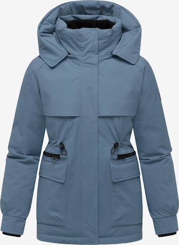 Manteau d’hiver 'Shigaraa XVI' MARIKOO en bleu : devant