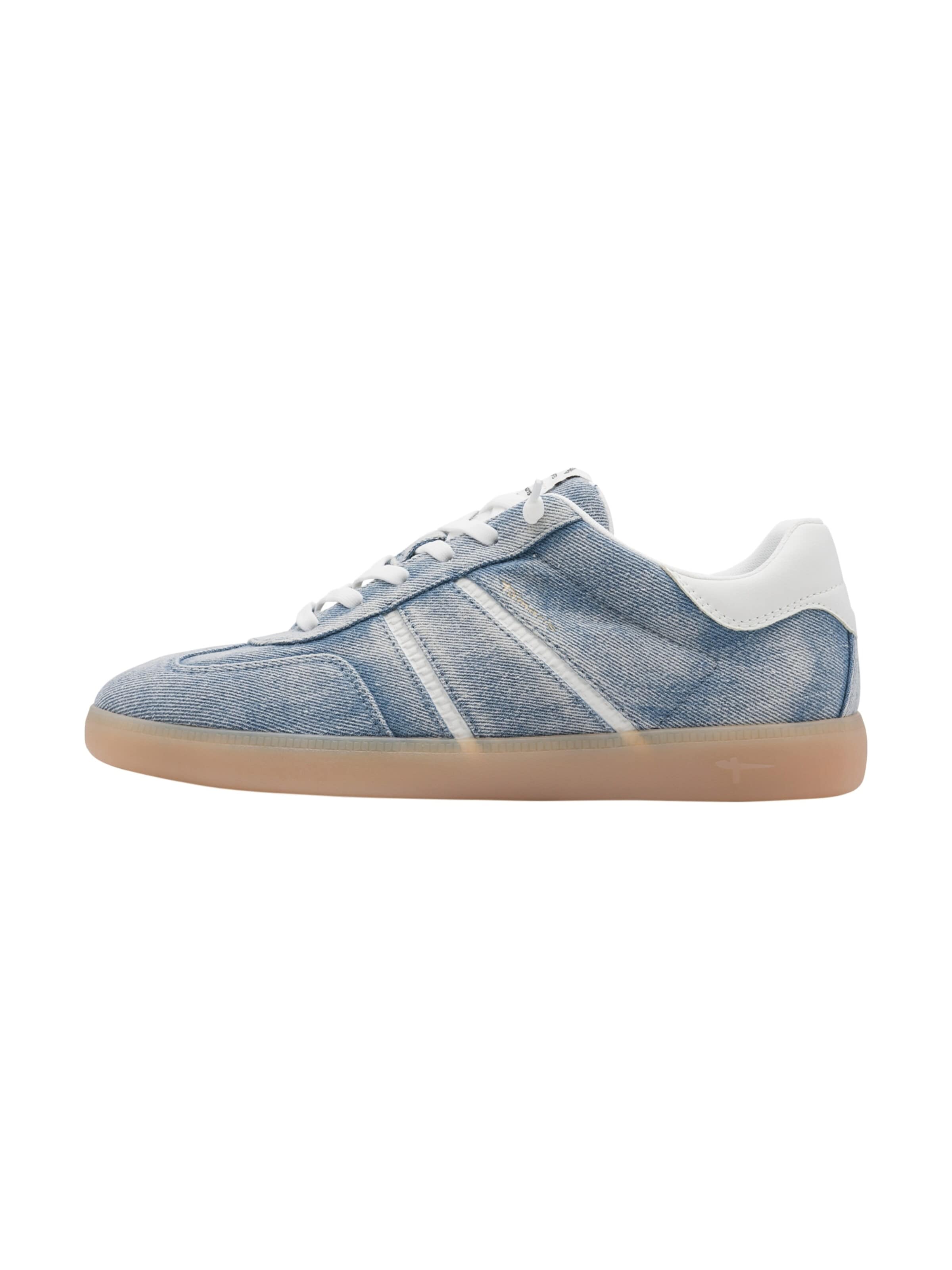 Chaussure de sport à lacets Tamaris en bleu : devant