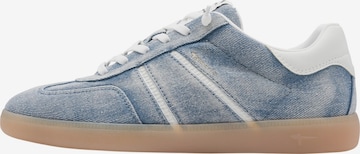 Chaussure de sport à lacets Tamaris en bleu : devant