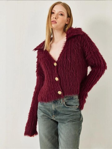 Bianco Lucci - Casaco de malha em vermelho