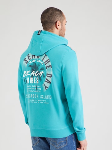 CAMP DAVID Collegetakki värissä vihreä: etupuoli