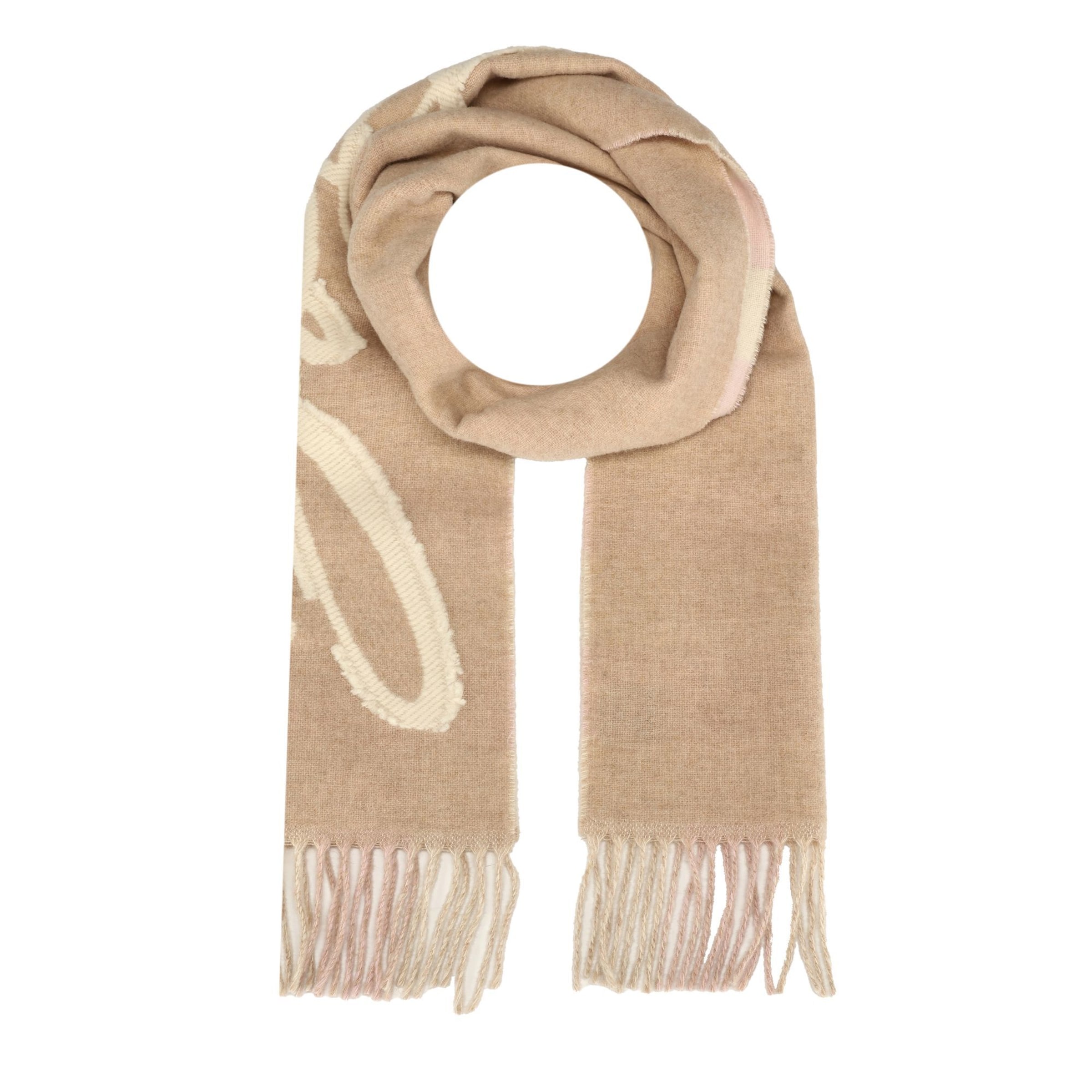 BOSS Sjaal 'Cecy' in Beige: voorkant