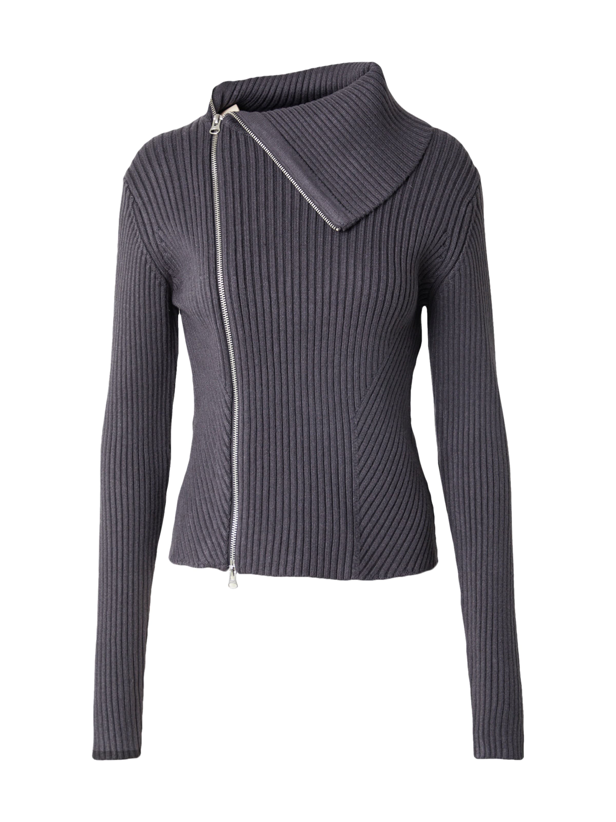 WEEKDAY Strickjacke 'Dasha' in Grau: Vorderseite