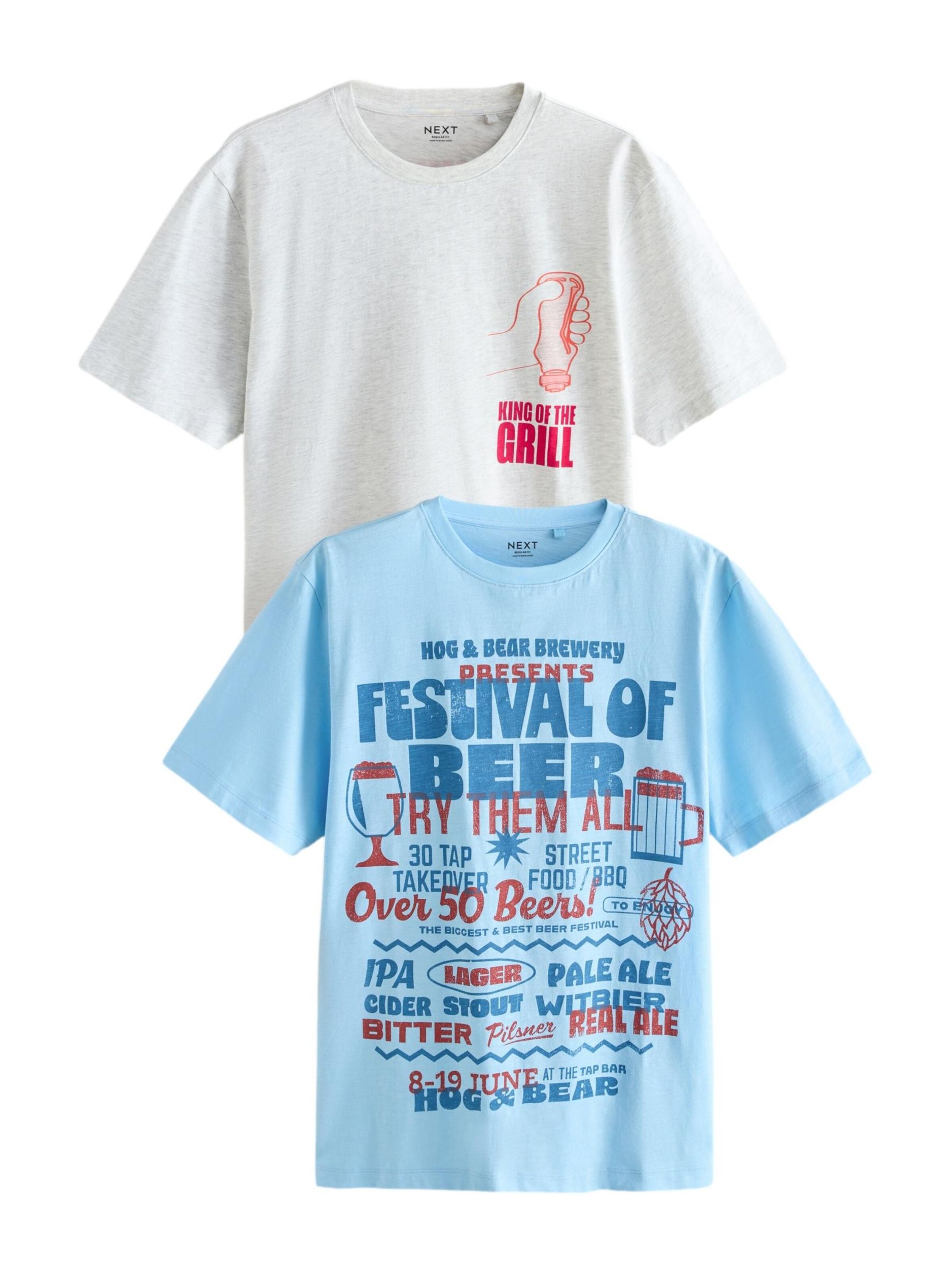 Next Pyjama kurz in Blau: Vorderseite