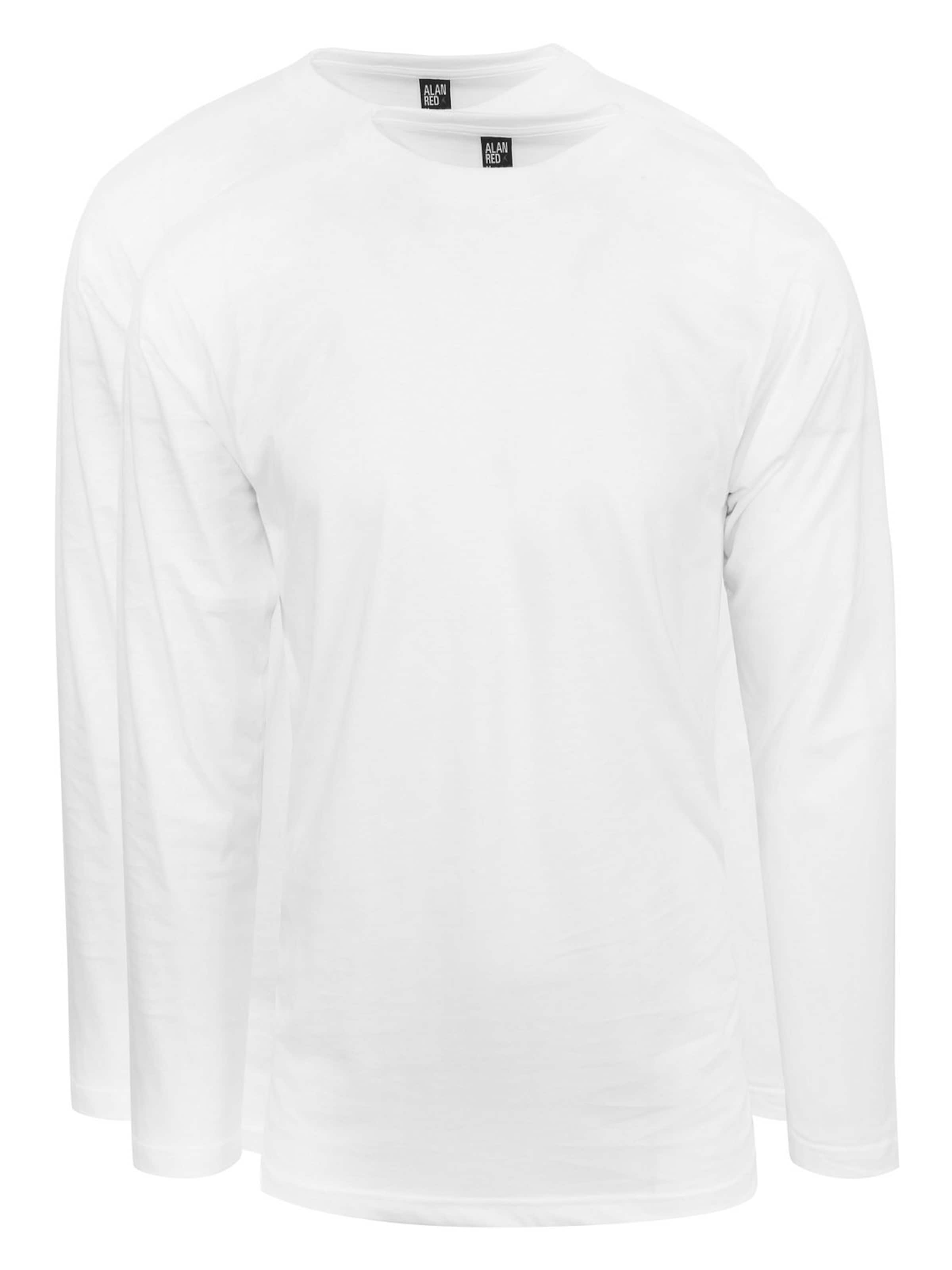 alan red Shirt 'Virginia' in White: front