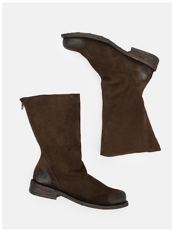 Felmini Wide Fit Ankle Boots in Brown