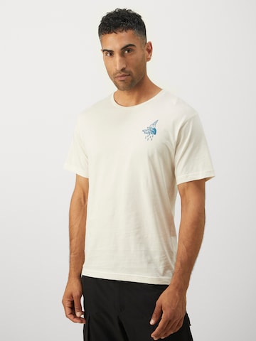 Tricou 'POWDER DAYS' de la THE NORTH FACE pe alb
