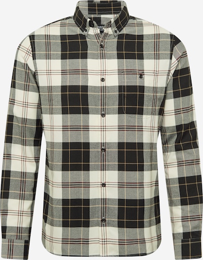 BURTON MENSWEAR LONDON Triiksärk helepruun / tumepunane / must / valge, Tootevaade