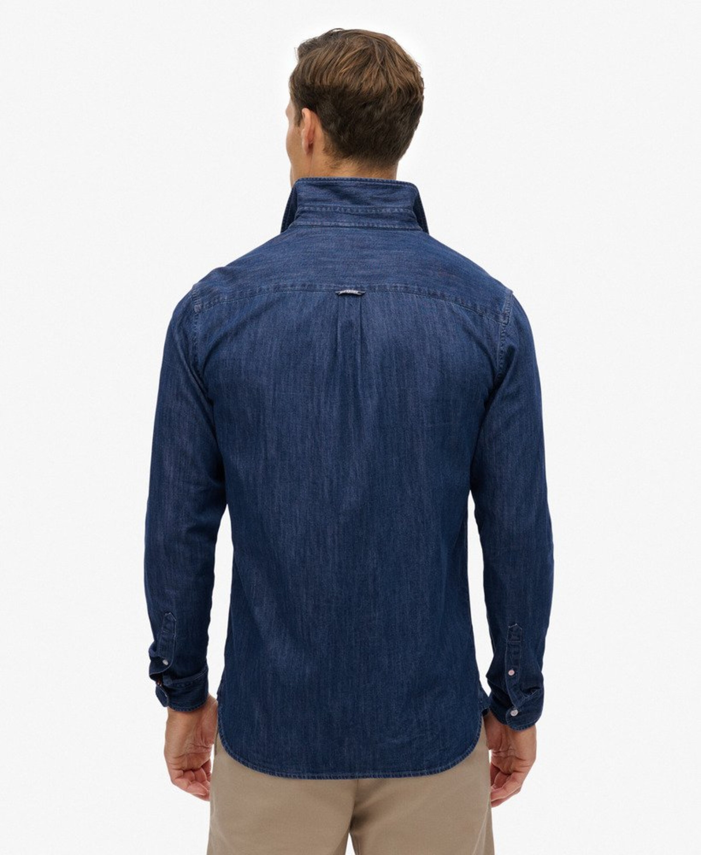 Coupe regular Chemise 'Essential' Superdry & Co en bleu