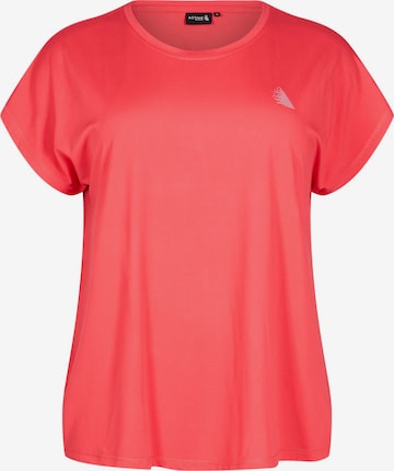 Active by Zizzi Функциональная футболка 'ABASIC' в Красный: спереди