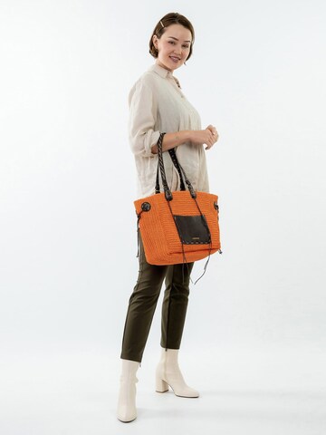 Emily & Noah Shopper i orange