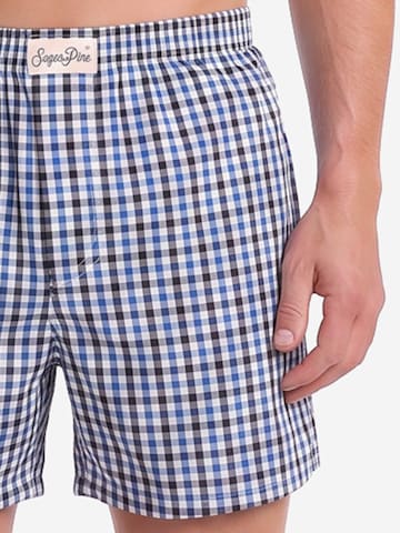 Boxers ' Mix Karos ' Sugar Pine en bleu