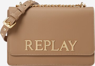 REPLAY Crossbody Bag in Beige: front