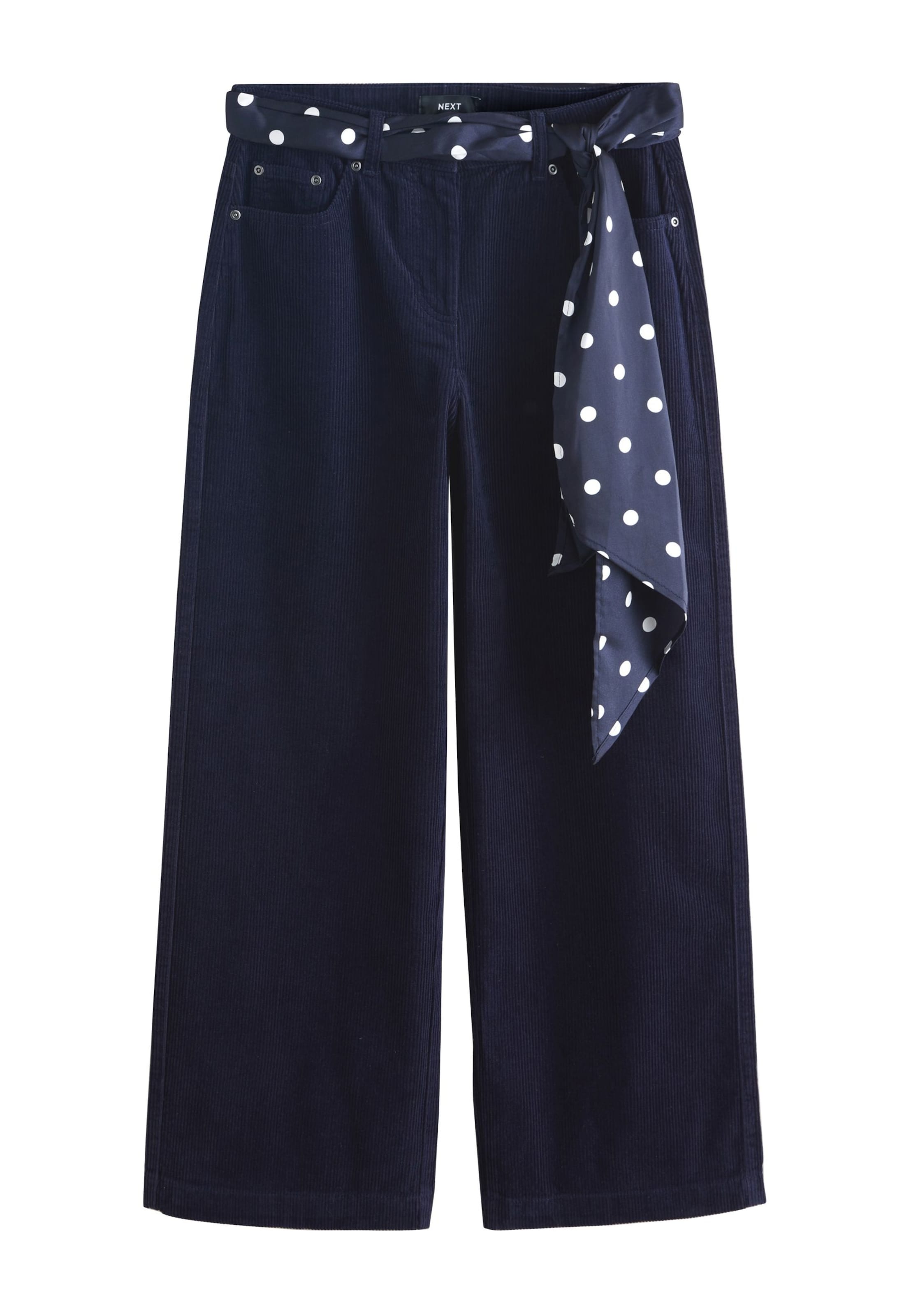 Wide Leg Pantalon Next en bleu : devant