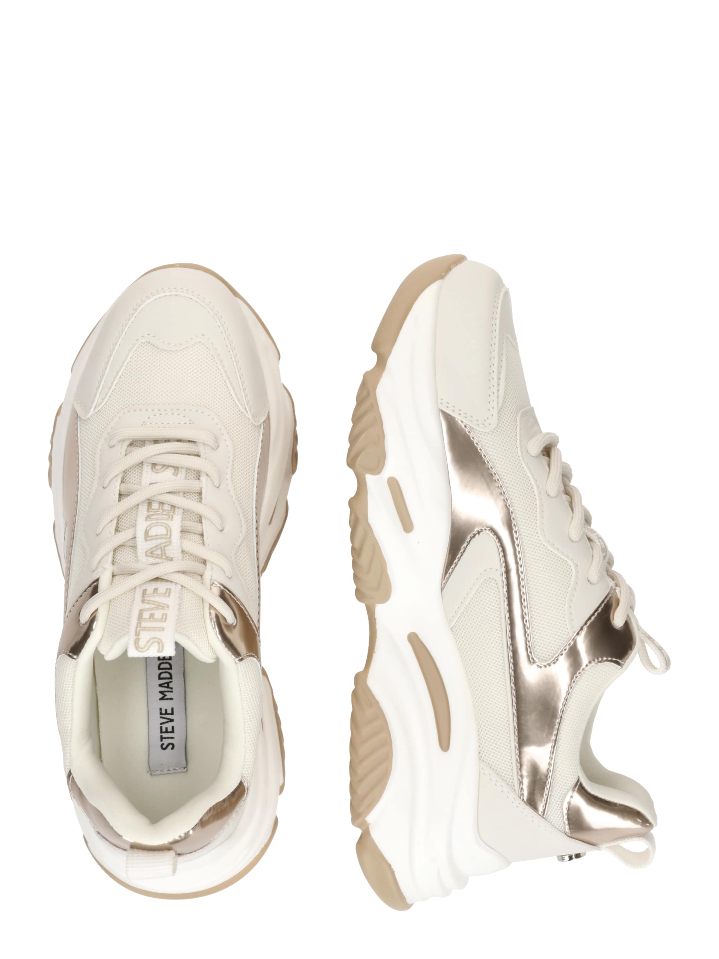 STEVE MADDEN Низкие кроссовки 'Acers' в Бежевый: сбоку