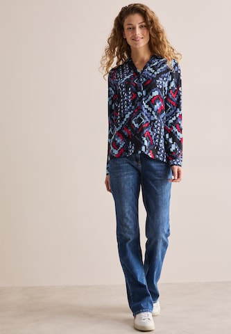 CECIL Gemusterte Tunika in Blau