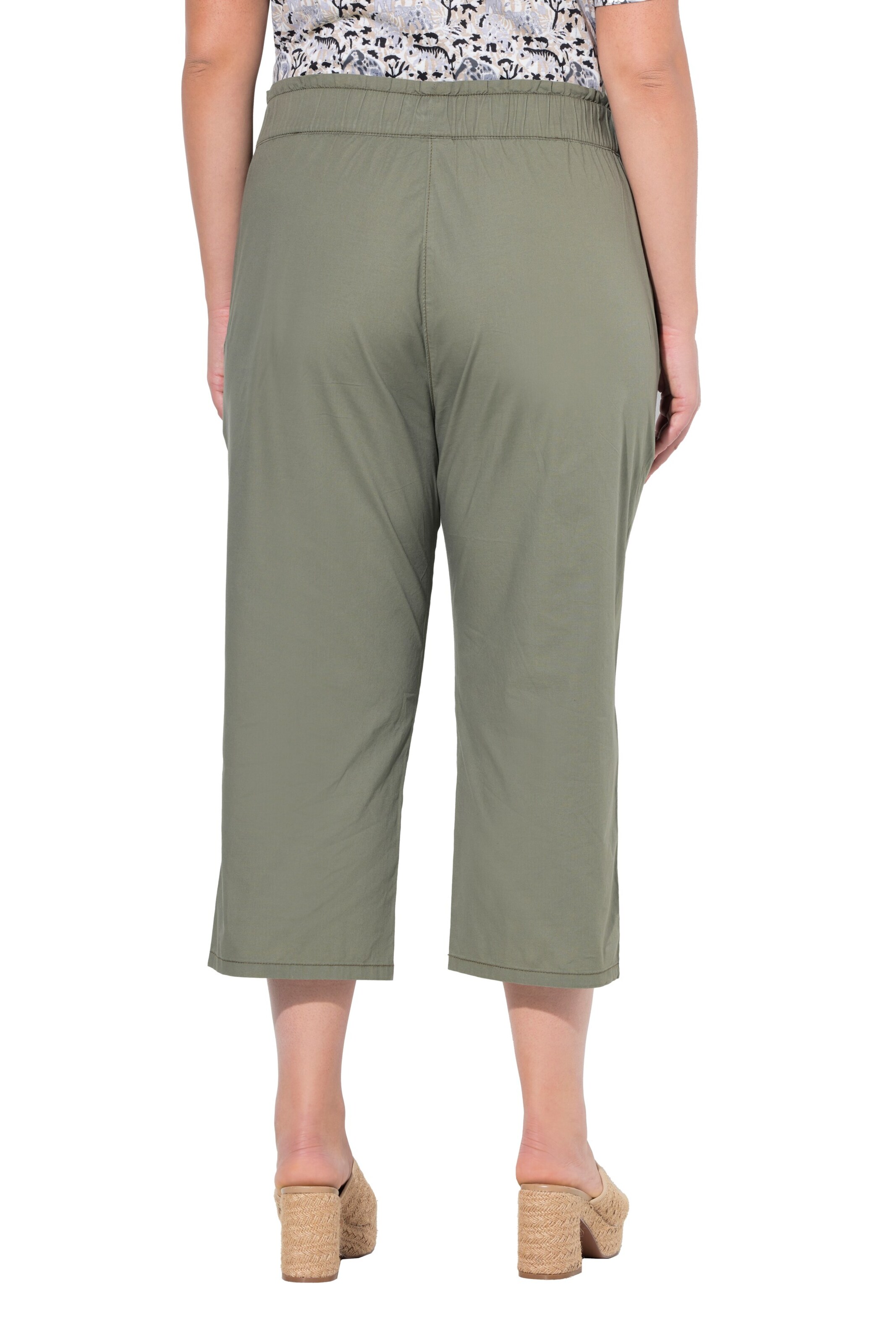 Ulla Popken Regular Hose in Grün